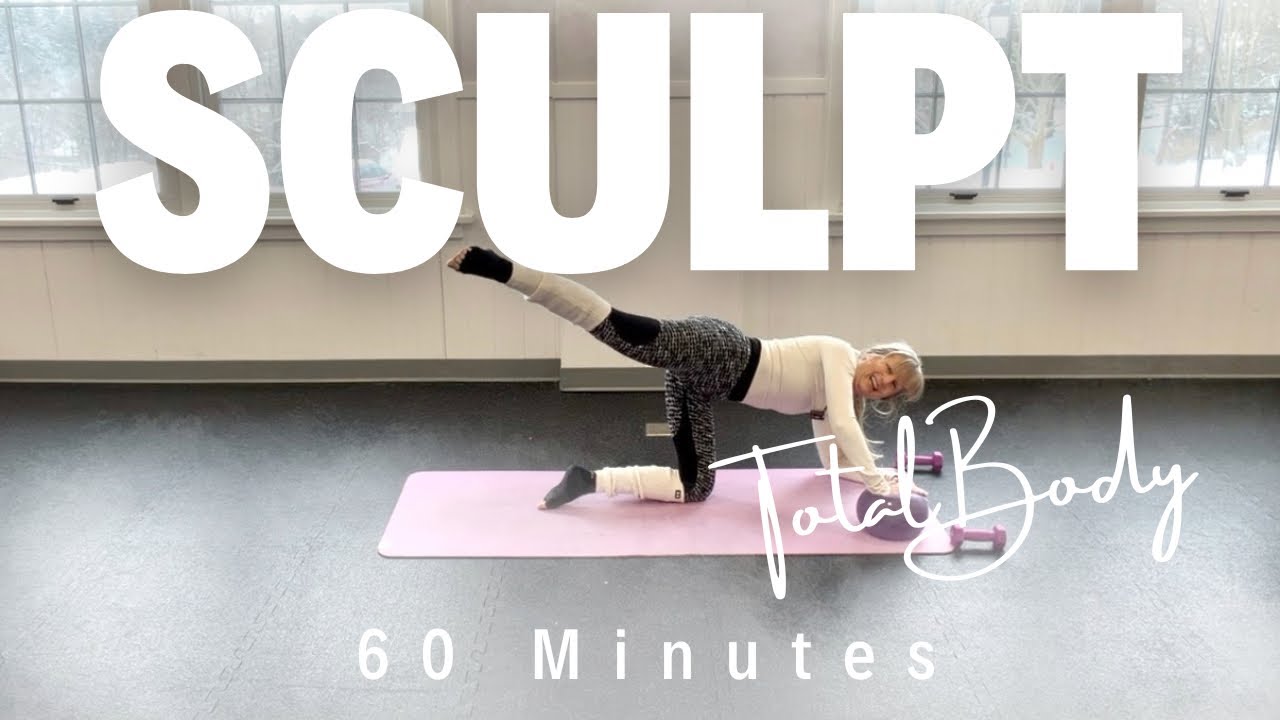 Total Body Sculpt| 60 Minutes| Ball & Weights| Pilates Mat 