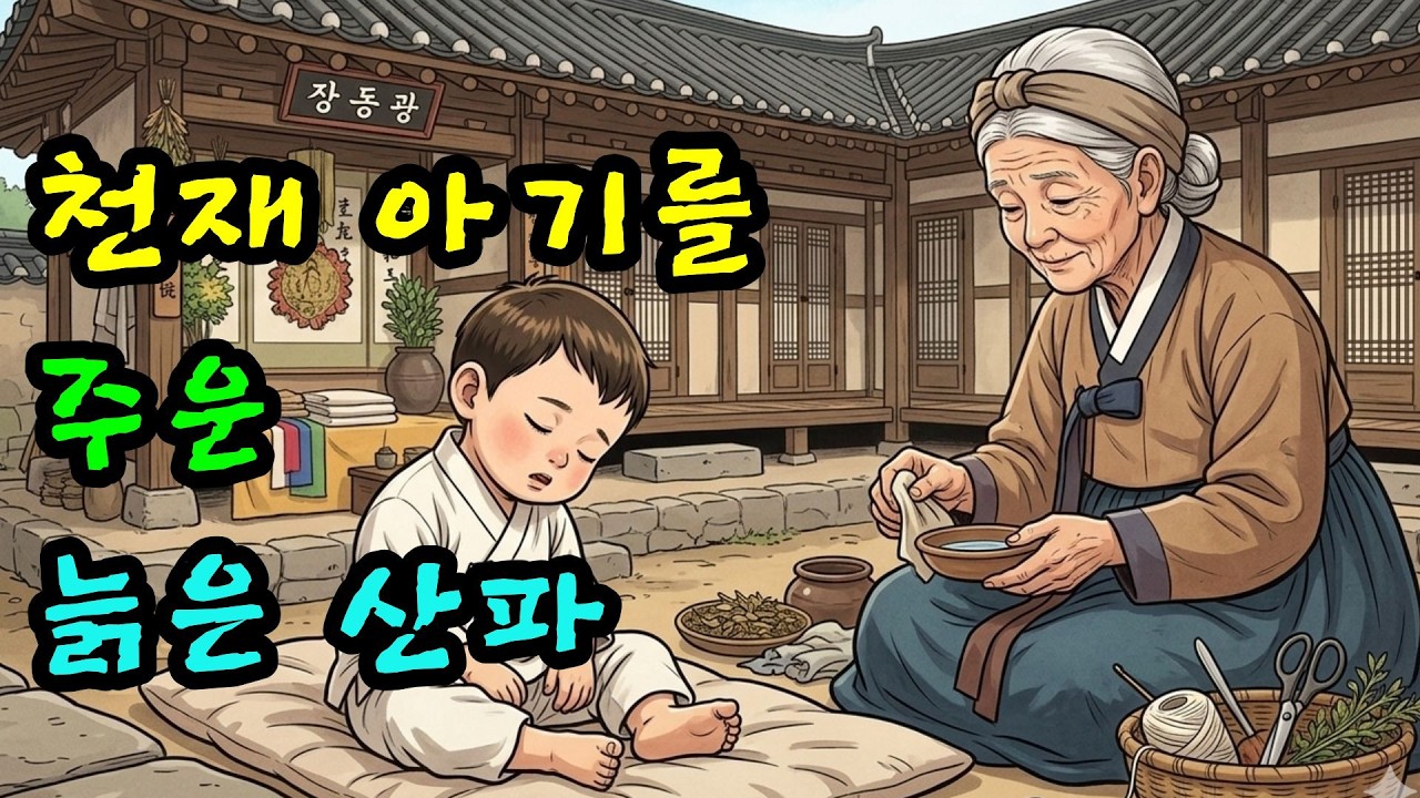 잠꾸러기 천재 아기를 주워온 늙은 산파, 아이의 정체는? ㅣ 조선 야담 ㅣ 설화 ㅣ 민화 ㅣ 옛날이야기 ㅣ 자장가 ㅣ  오디오북
