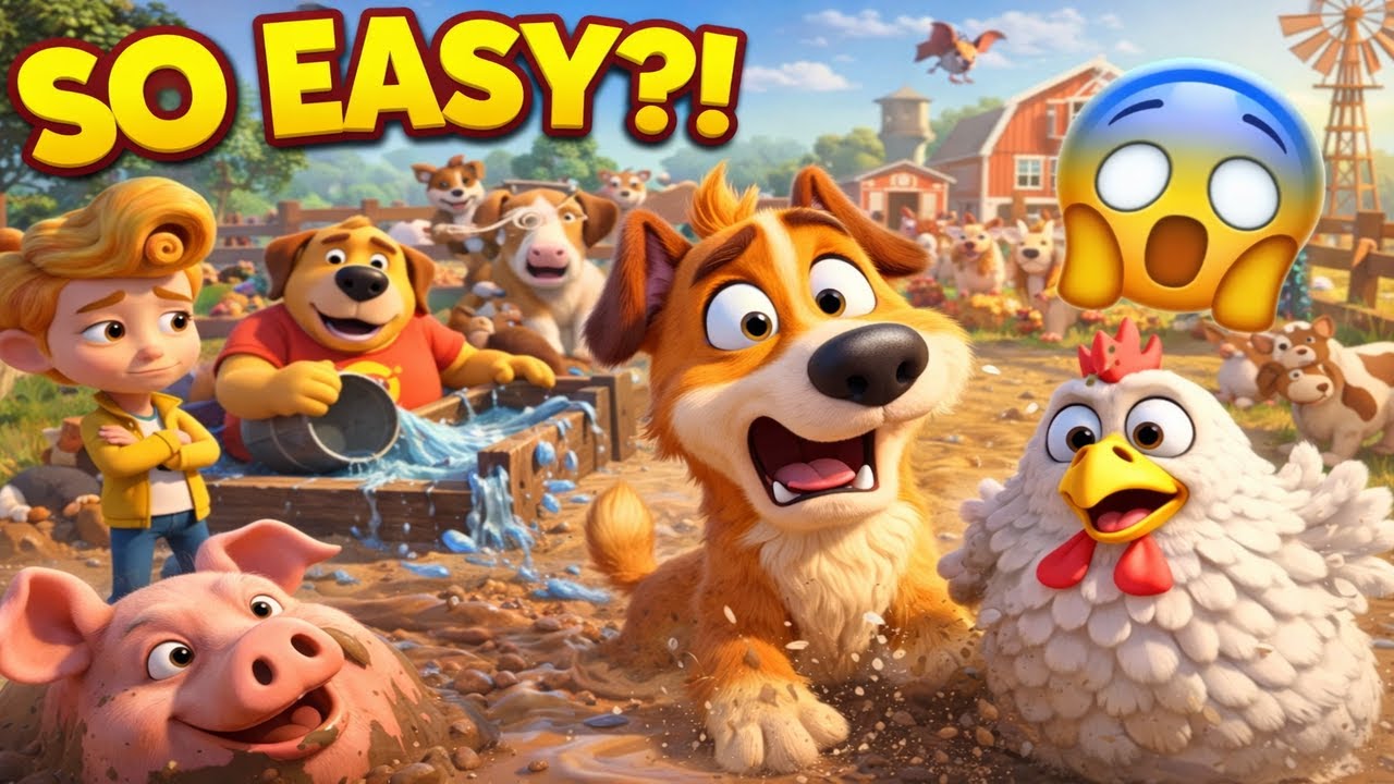 Maxi & Boltie Thought Animal Care Was Easy 🐶🚜  Funny Farm Life Lesson Cartoon for Kids