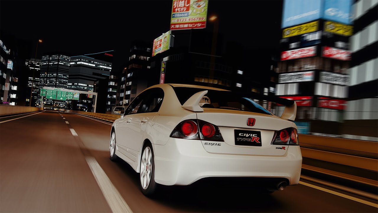 Assetto Corsa - STREET RACING w/ Civic FD2 Type R (Traffic) [VR]