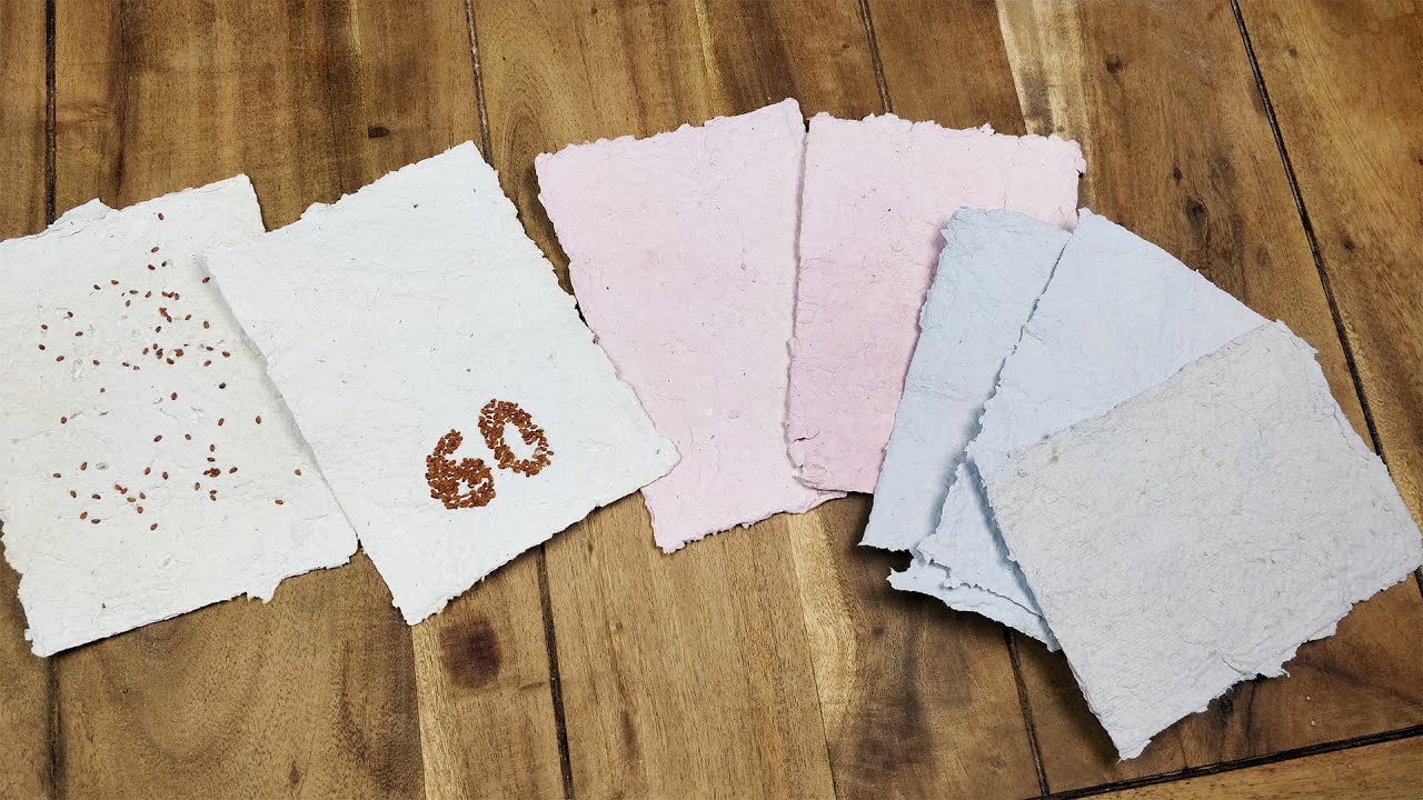 Hoe maak je zelf papier? | Gekleurd of met zaadjes