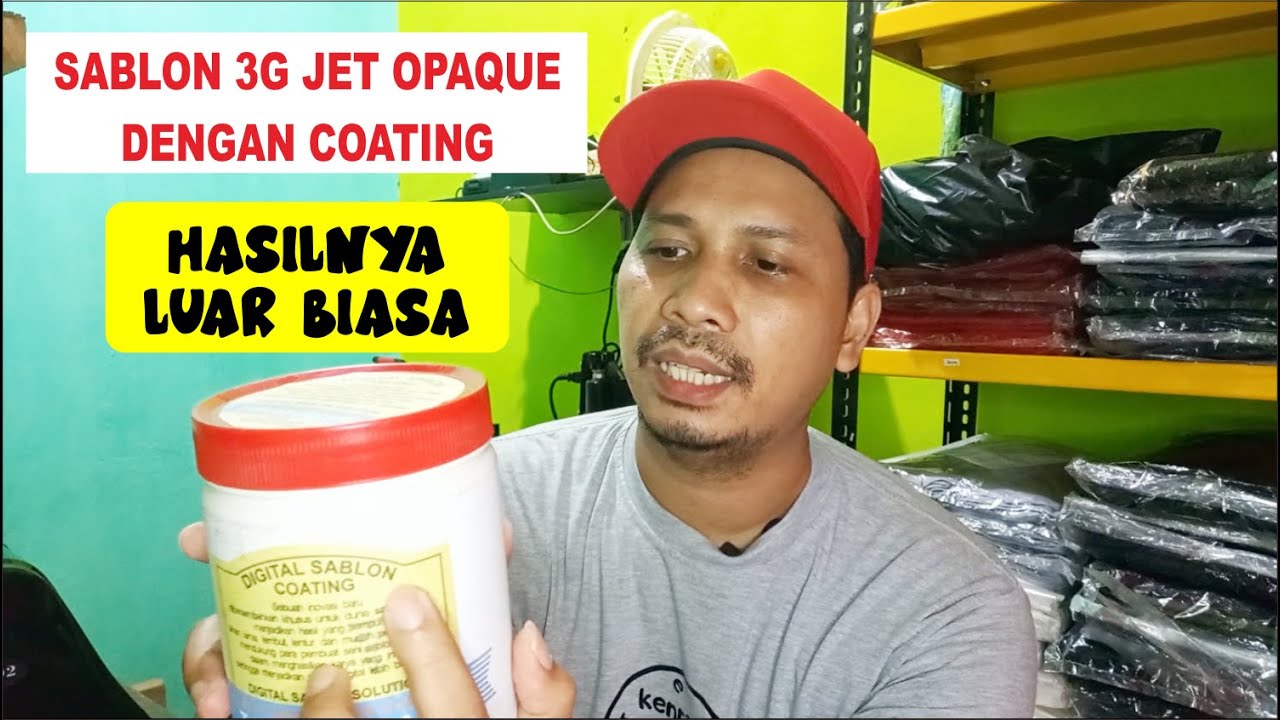 CARA SABLON 3G  JET OPAQUE DENGAN COATING | TRANSFER PAPER