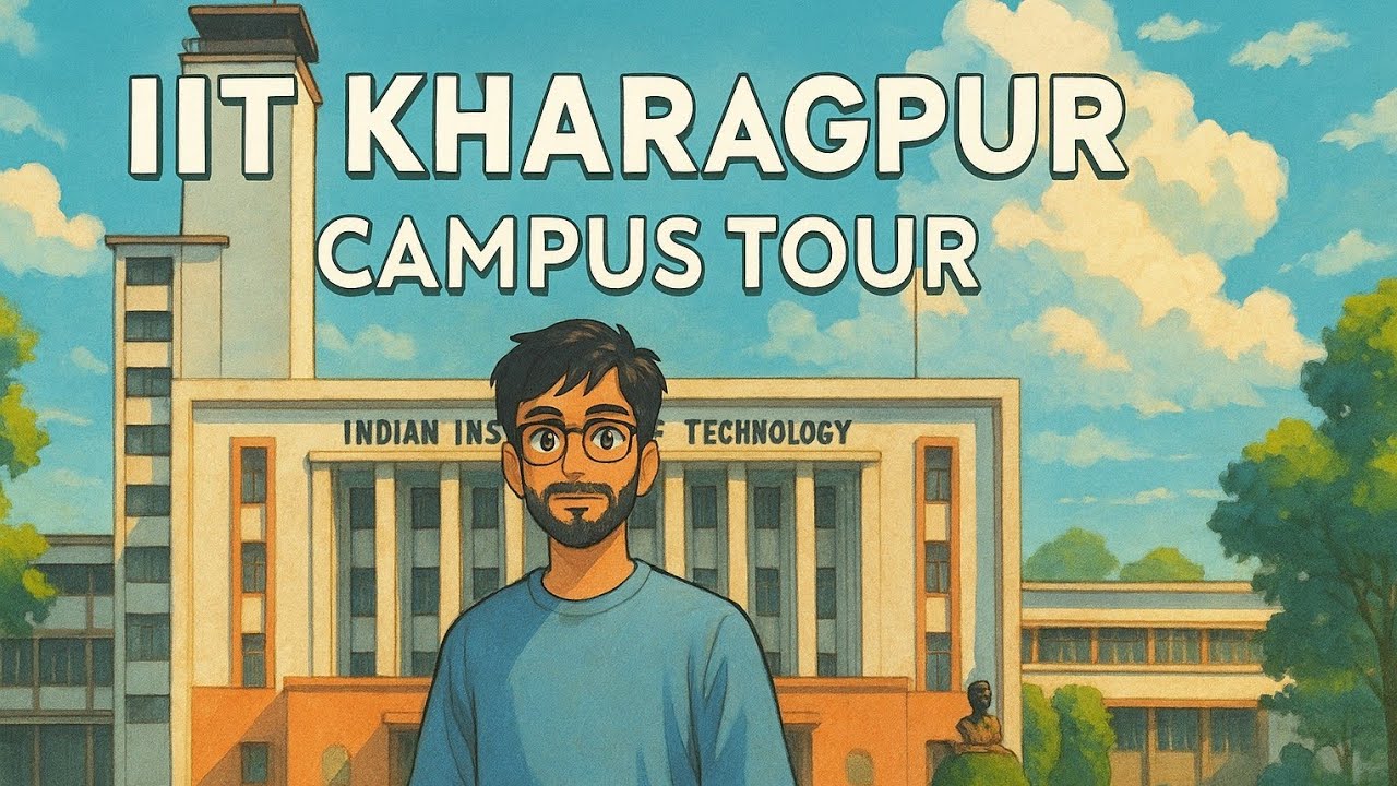 IIT Kharagpur Campus Tour | Departments, Hostels, Market, Library & More | Life at IIT