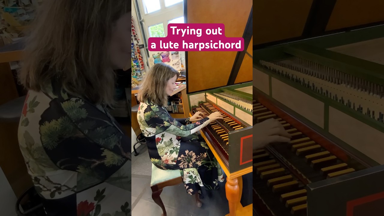 Playing Bach on a rare lute-harpsichord 😍🎶