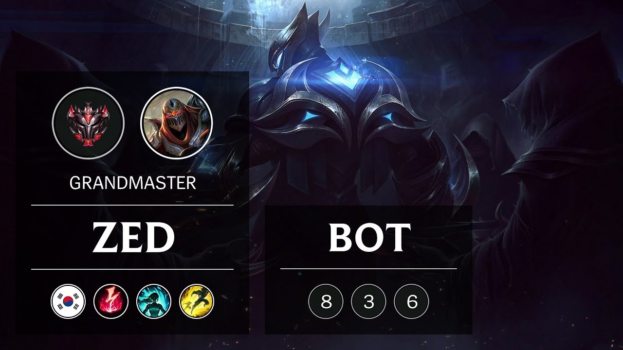 Zed Bot vs Ezreal - KR Grandmaster Patch 9.3