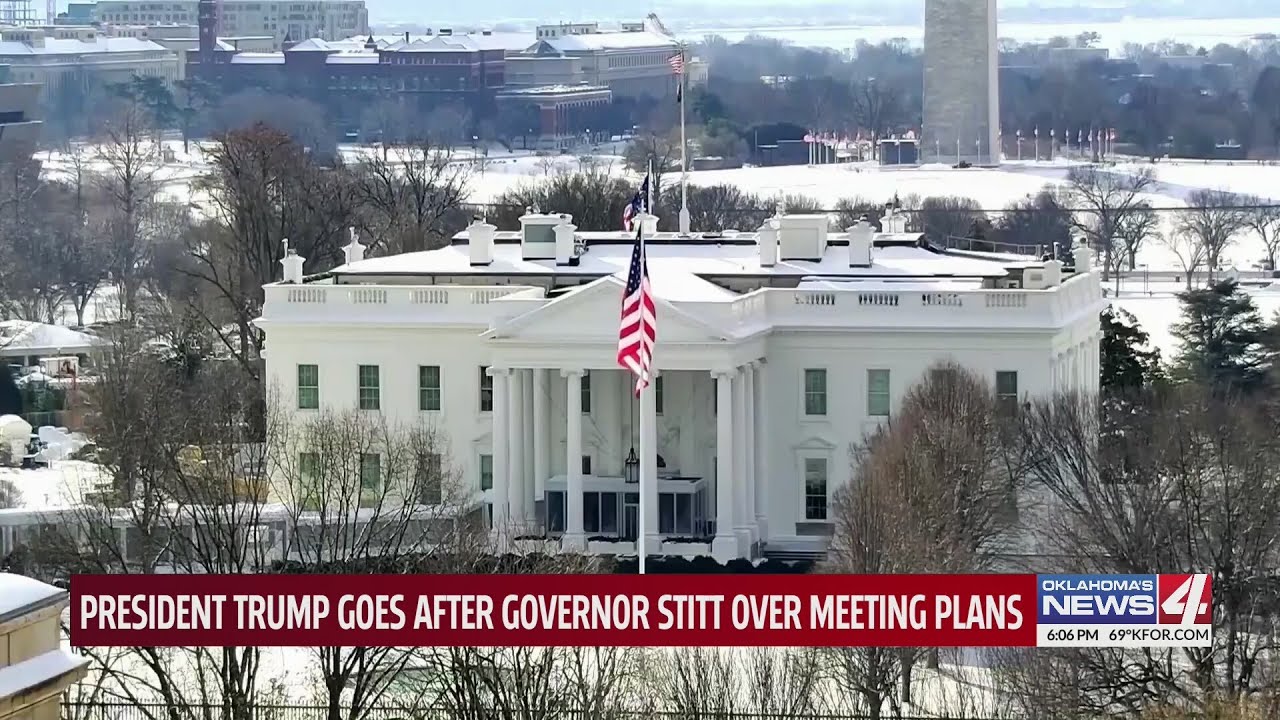 President Trump goes after Governor Stitt over meeting plans