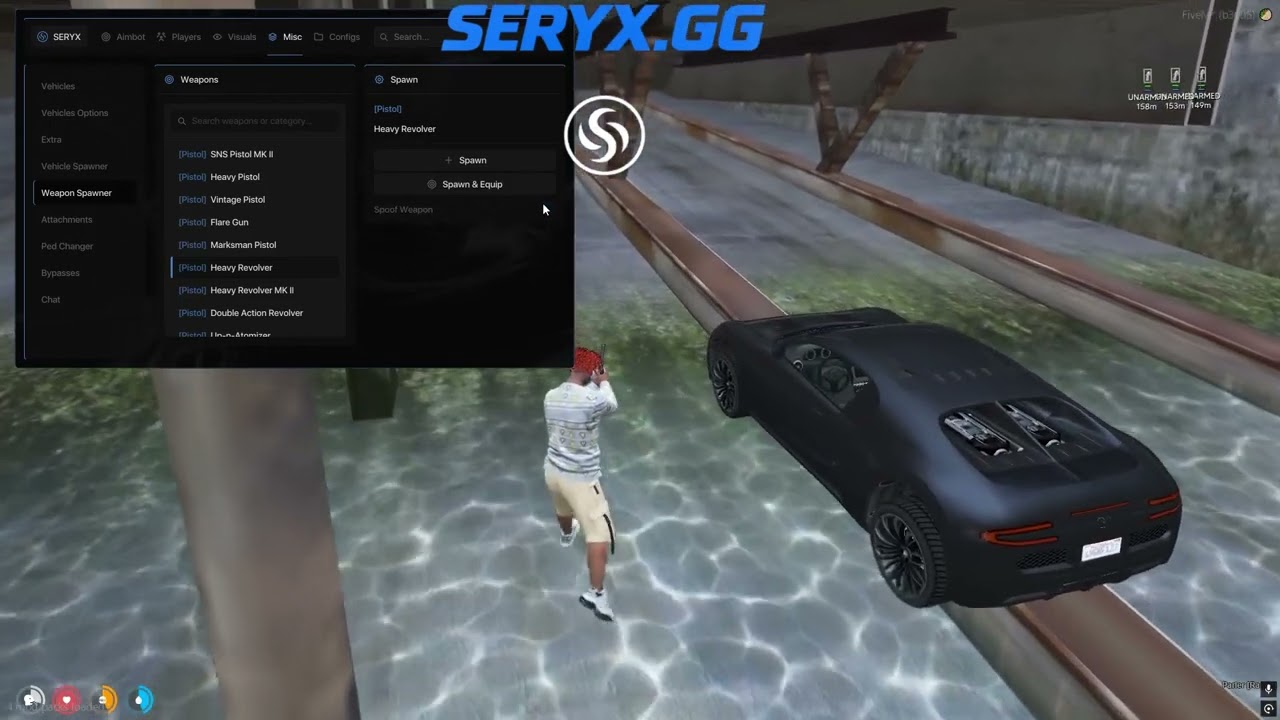 Seryx.gg Showcase. Best Fivem PvP Cheat 2026