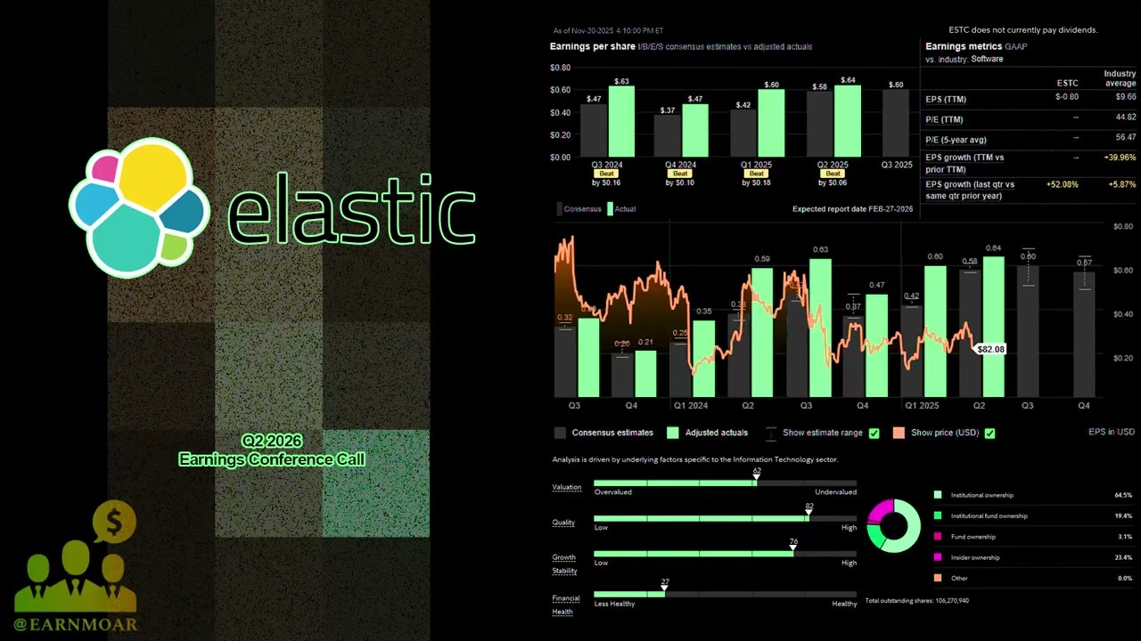 $ESTC Elastic Q2 2026 Earnings Conference Call