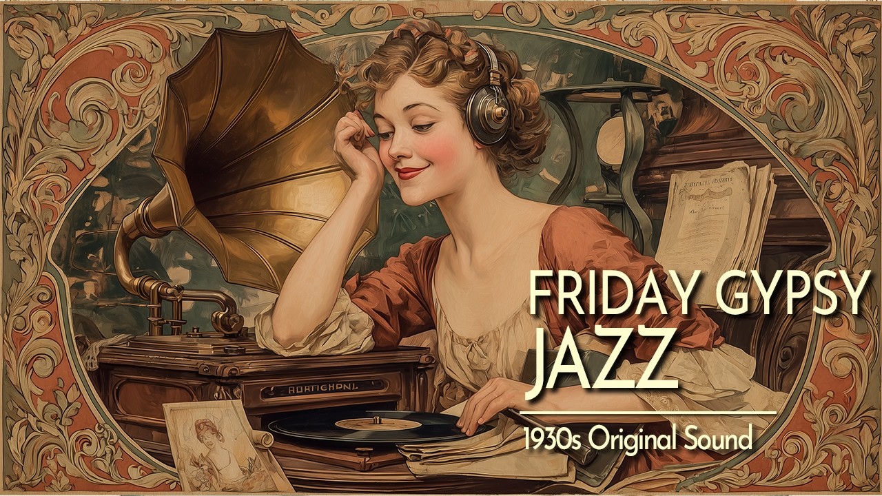 1930s Paris Gypsy Jazz 🎻 Upbeat Swing & Guitar for a Happy Friday Night