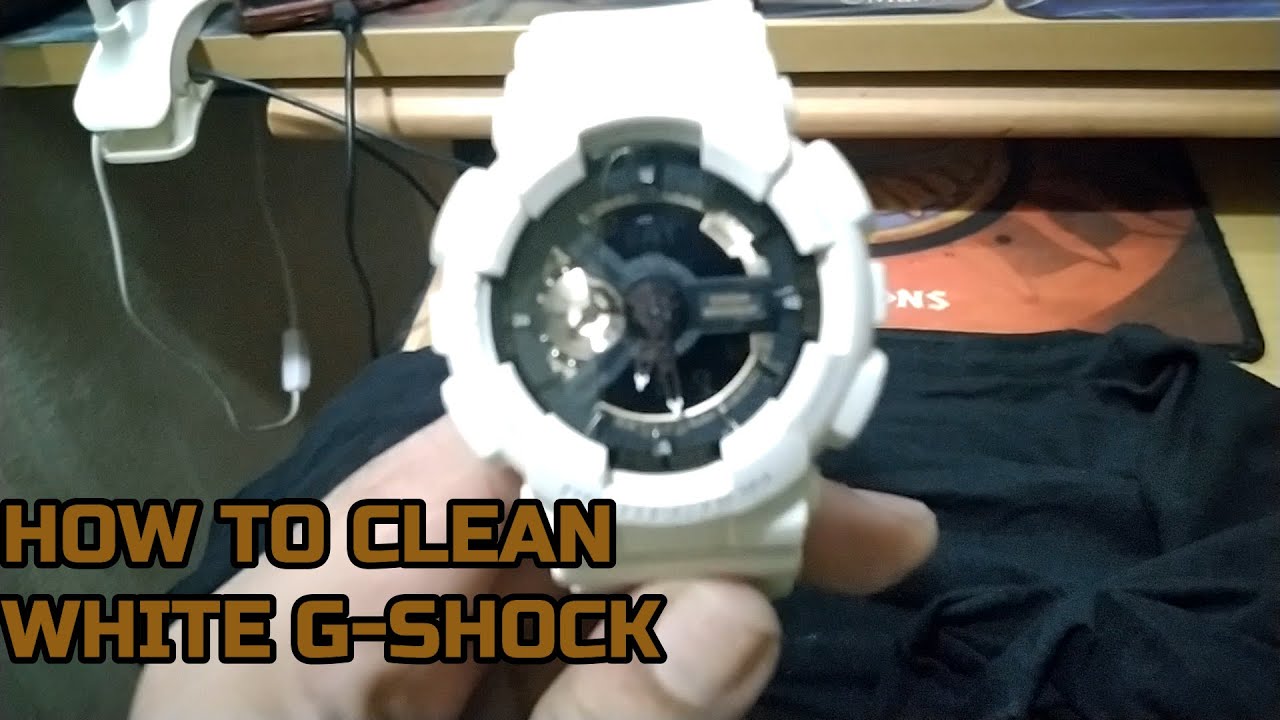 HOW TO CLEAN G SHOCK WHITE DIY