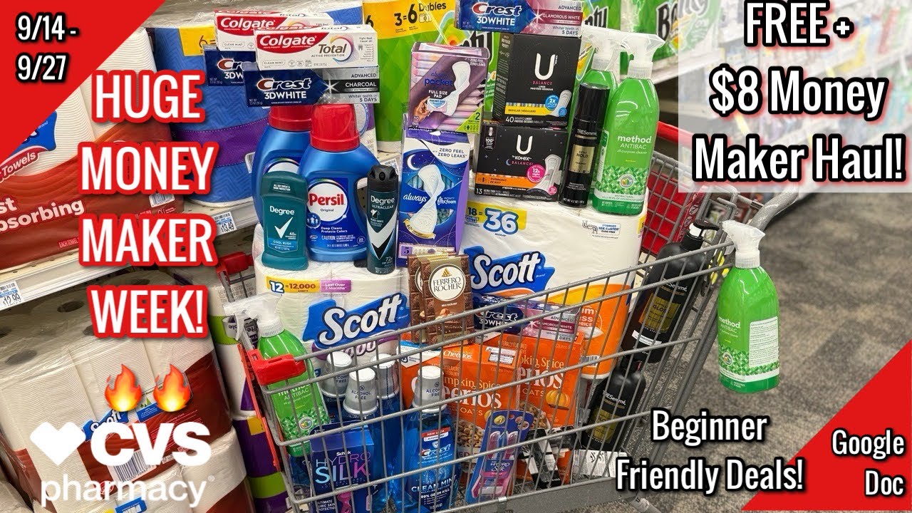 CVS Free & Cheap Coupon Deals & Haul |9/14 - 9/27| HUGE MONEY MAKER WEEK! 🙌🏾 | Learn CVS Couponing