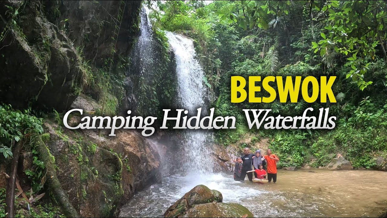 Camping Hutan Pedalaman Sungai Jernih di Beswok, Anak Bini Seronok dapat Trekking Hidden Waterfall