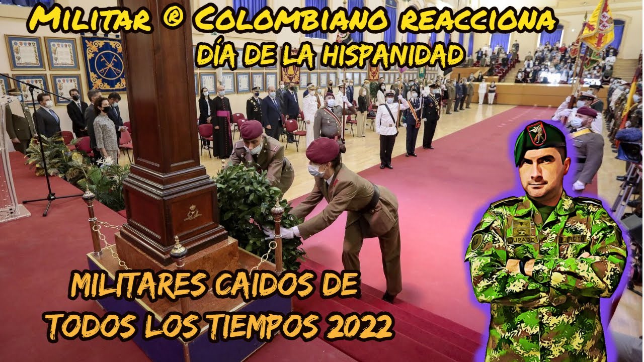 Colombian Military Reacts to Fallen Soldiers of All Time in Spain