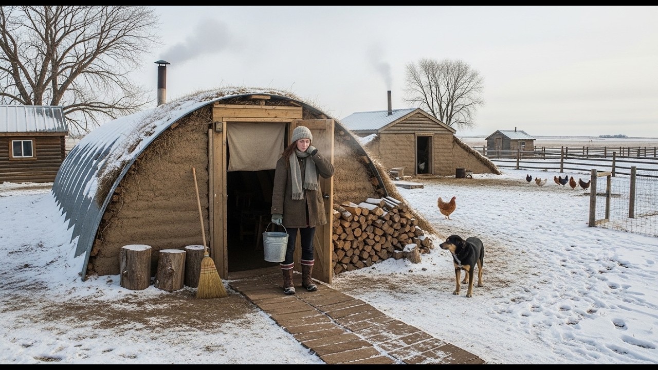 Thrown Out at 16, She Built a Dugout Quonset With $100 — Until It Stayed 47° Warmer All Winter