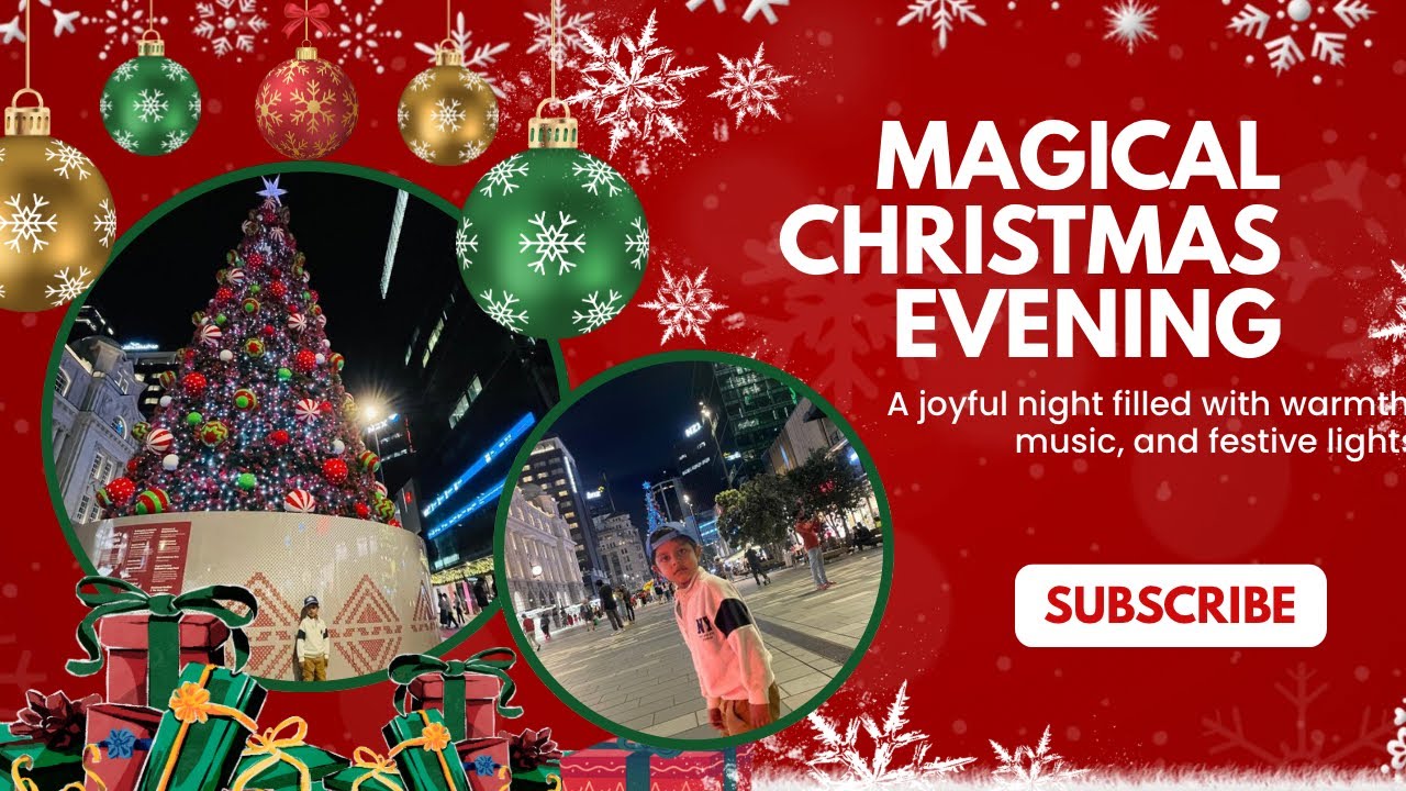 A Walk Through Auckland’s Giant Christmas Tree: Te Manaaki #auckland#christmasdecorations #nightlife