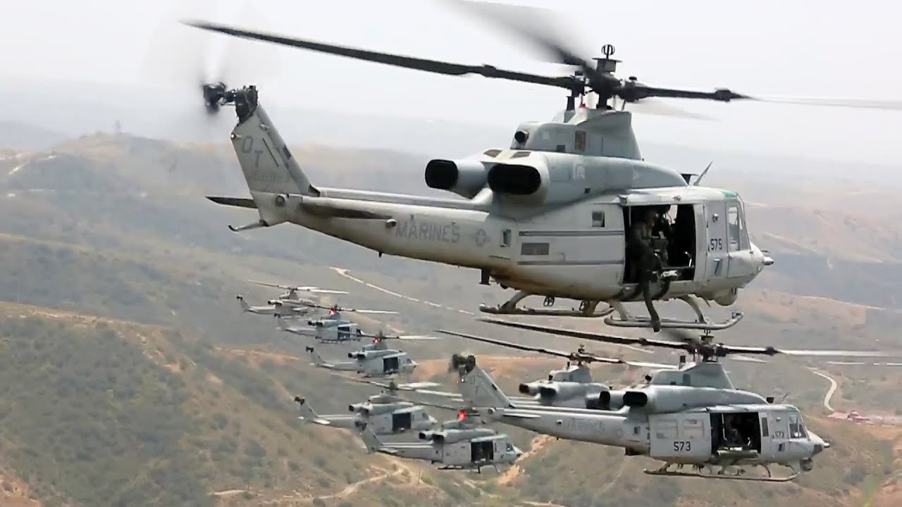 Marine Light Attack Helicopters Mass Flight