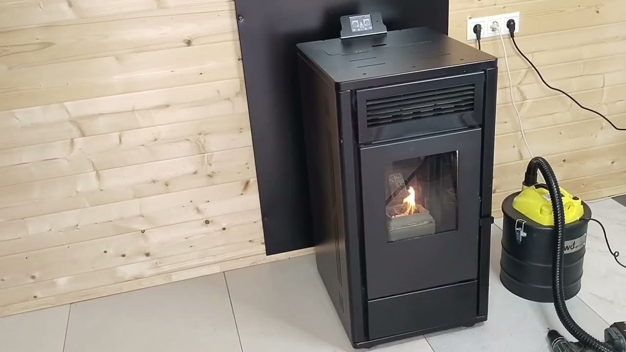 Как запустить пеллетный камин