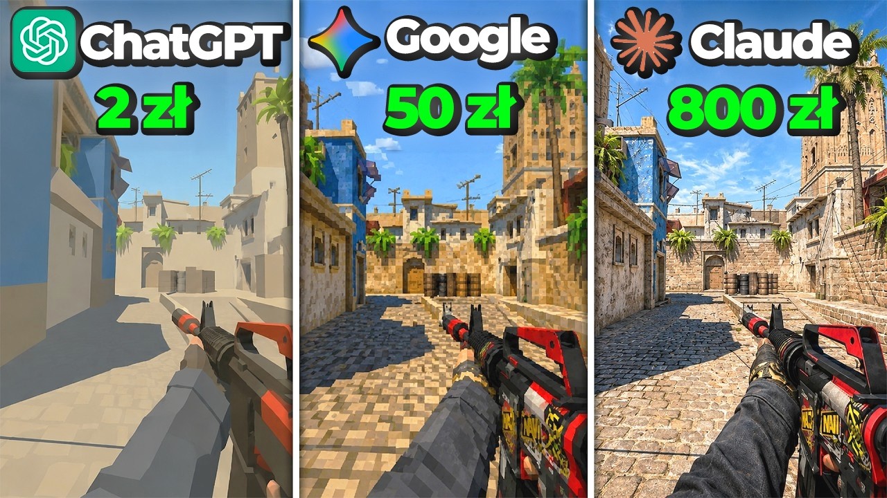 Czy AI zrobi CS2 od ZERA? - ChatGPT vs Cloude