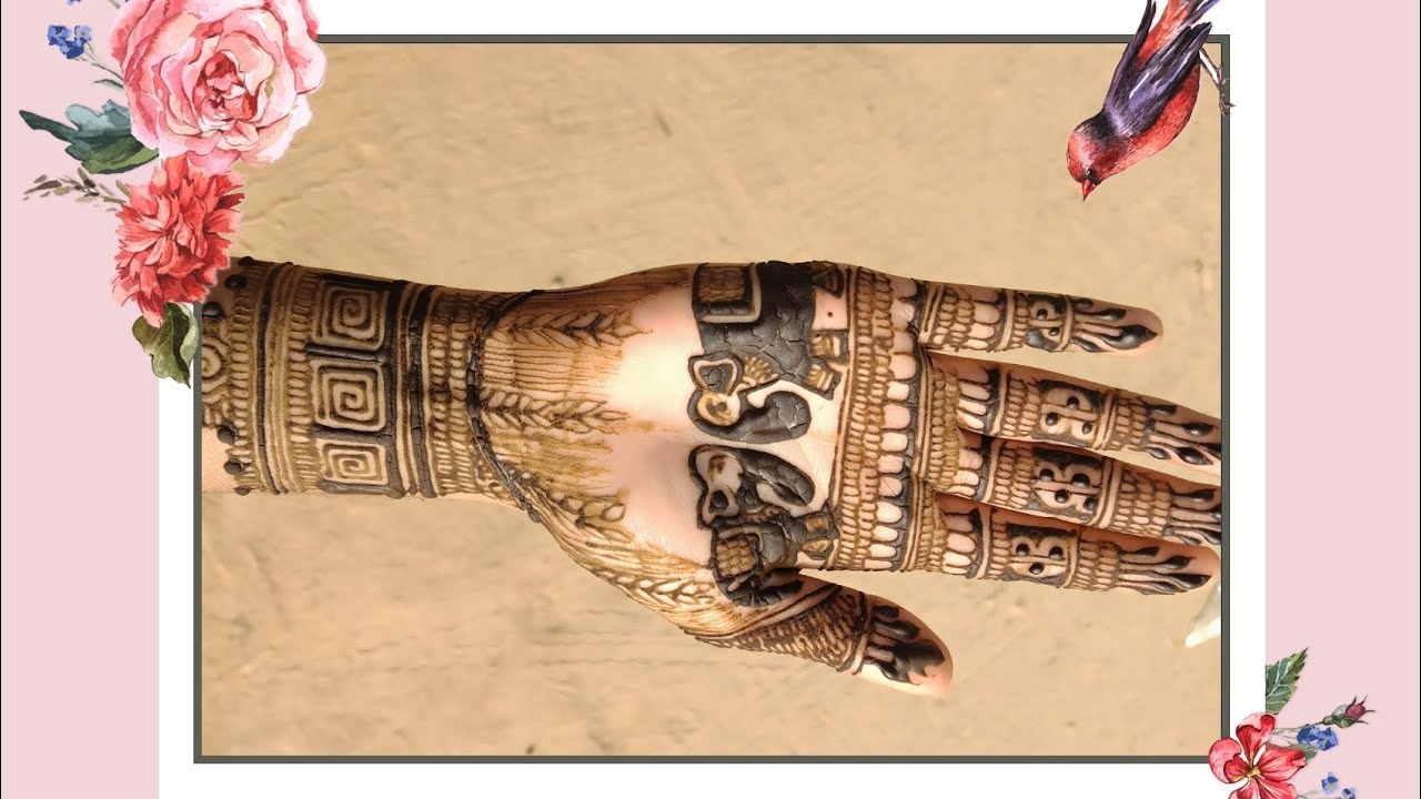 Bridal hatho p Elephant design kaise banaye # bridal mehendi # simple mehandi design #hathi design 