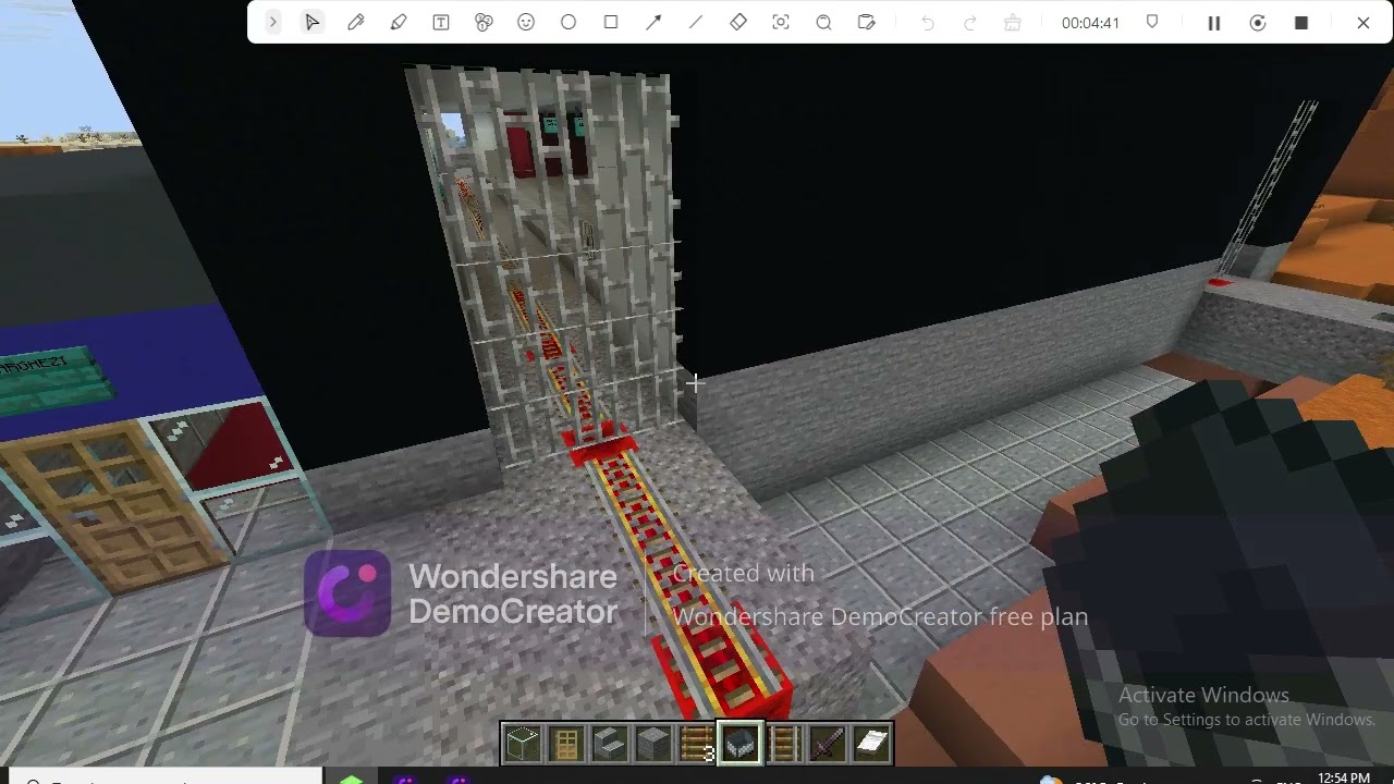 Minecraft Bucharest Subway - Tudor Arghezi - Dimitrie Leonida by a CAF BM3 subway