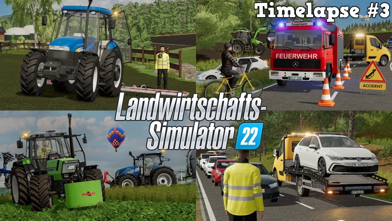 EINSATZ für die FEUERWEHR OBERELLERBACH mit @The CamPeR! 🚒💨 Neue SCHLEPPE? 🤔| [LS22] - Timelapse #3