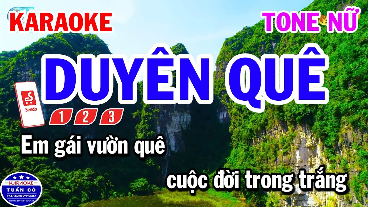 Karaoke Duyên Quê Tone Nữ Nhạc Sống Cha Cha