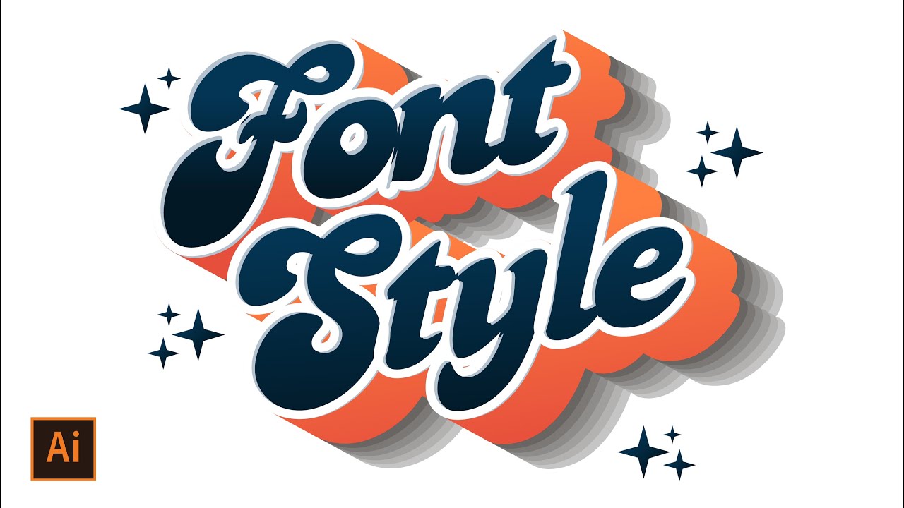 #57 Tutorial Illustrator | Cara Membuat Desain Font Style di Adobe Illustrator 2021
