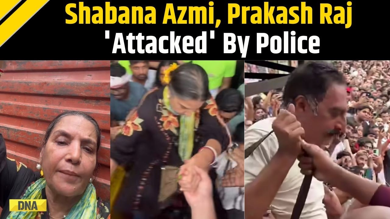CJP Protest: Truck Carrying Abhijeet Dipke, Shabana Azmi, Prakash Raj Brutally Attacked By Police