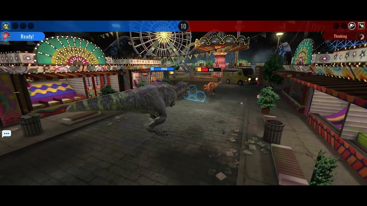 Albertosaurus vs. Rajasaurus jurassic world alive version 3.14