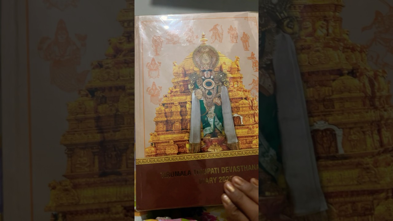 TTD 2025 NEW DAIRY FROM TIRUMALA LETS C WHATS THERE INSIDE DAIRY IN MEXT VIDEO 🥹🫰🏻#shorts #ttd