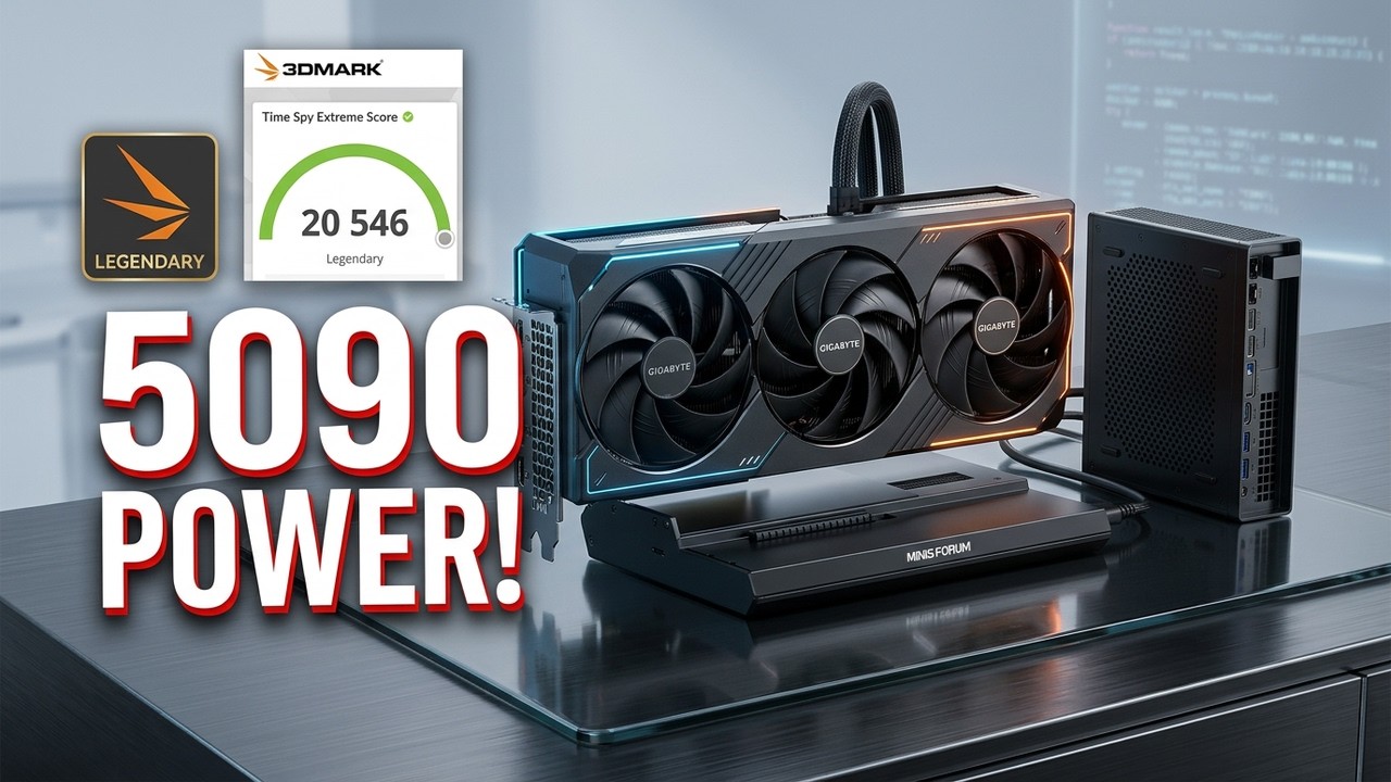Nvidia RTX 5090 eGPU & Minisforum MS-A2 benchmarks! Minisforum MS-A2 Series Part 3.