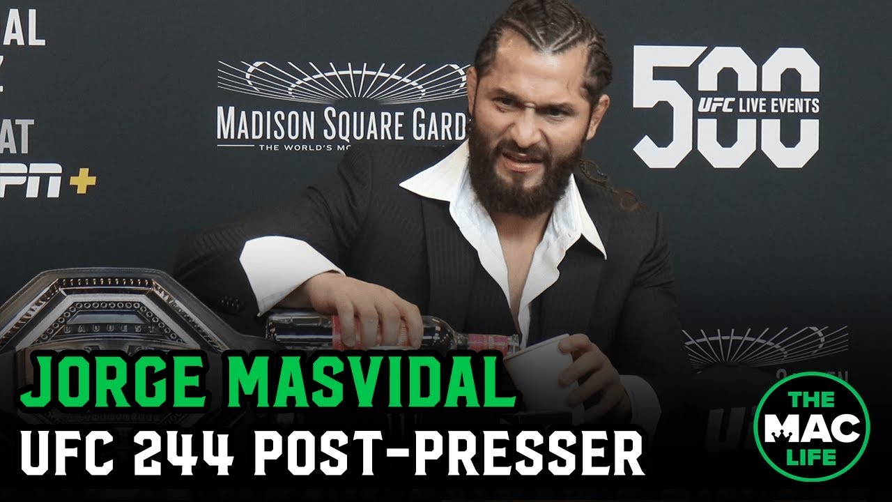 Jorge Masvidal on win over Nate Diaz, 'BMF' belt and The Rock | UFC 244 post fight press conference