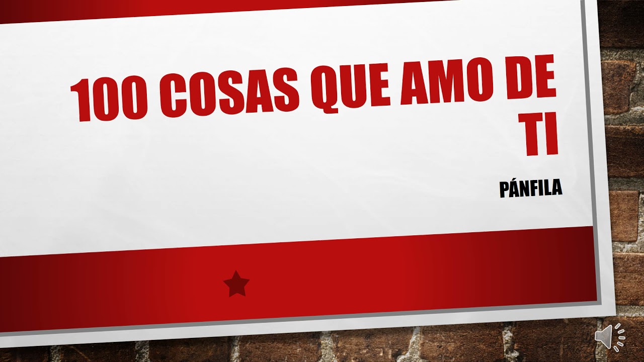100 cosas que amo de ti
