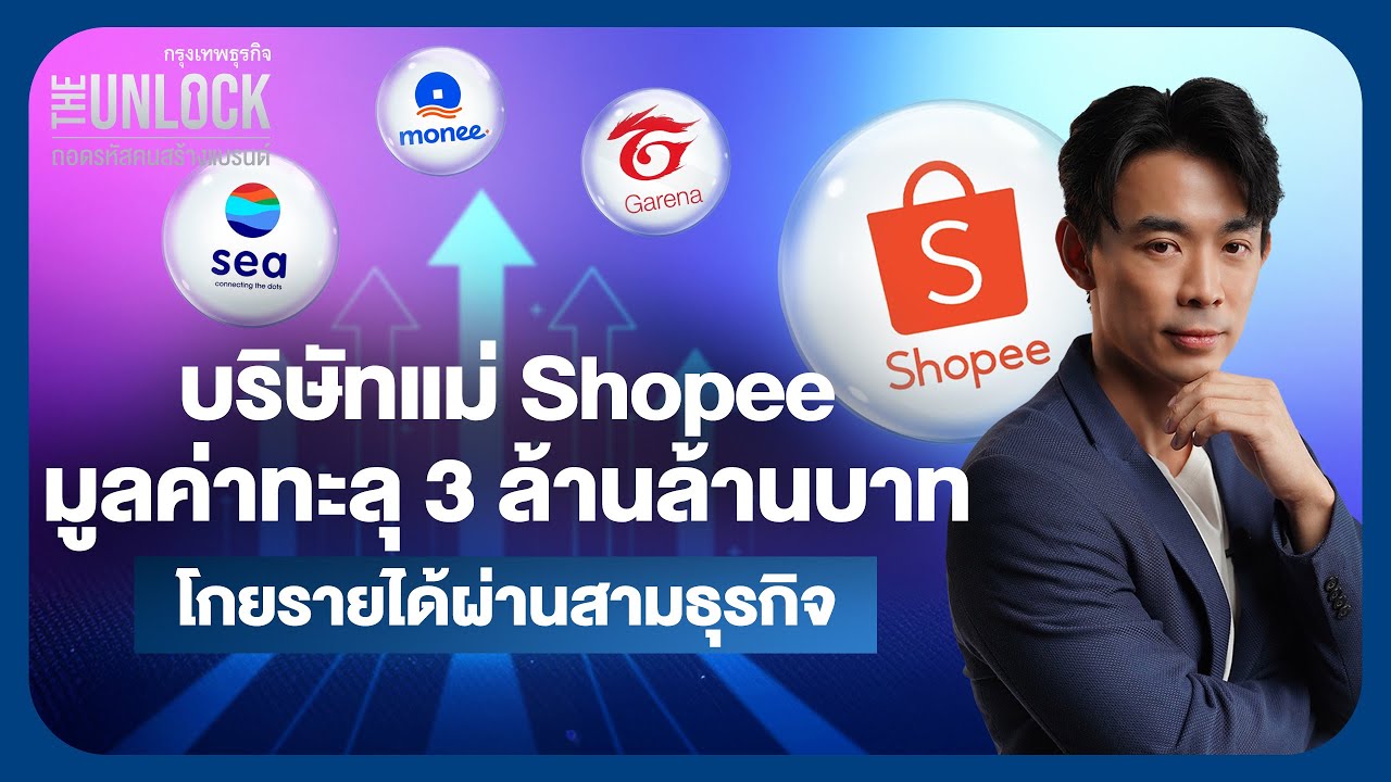 บริษัทแม่ Shopee มูลค่าทะลุ 3 ล้านล้านบาท โกยรายได้ผ่านสามธุรกิจ | The Unlock
