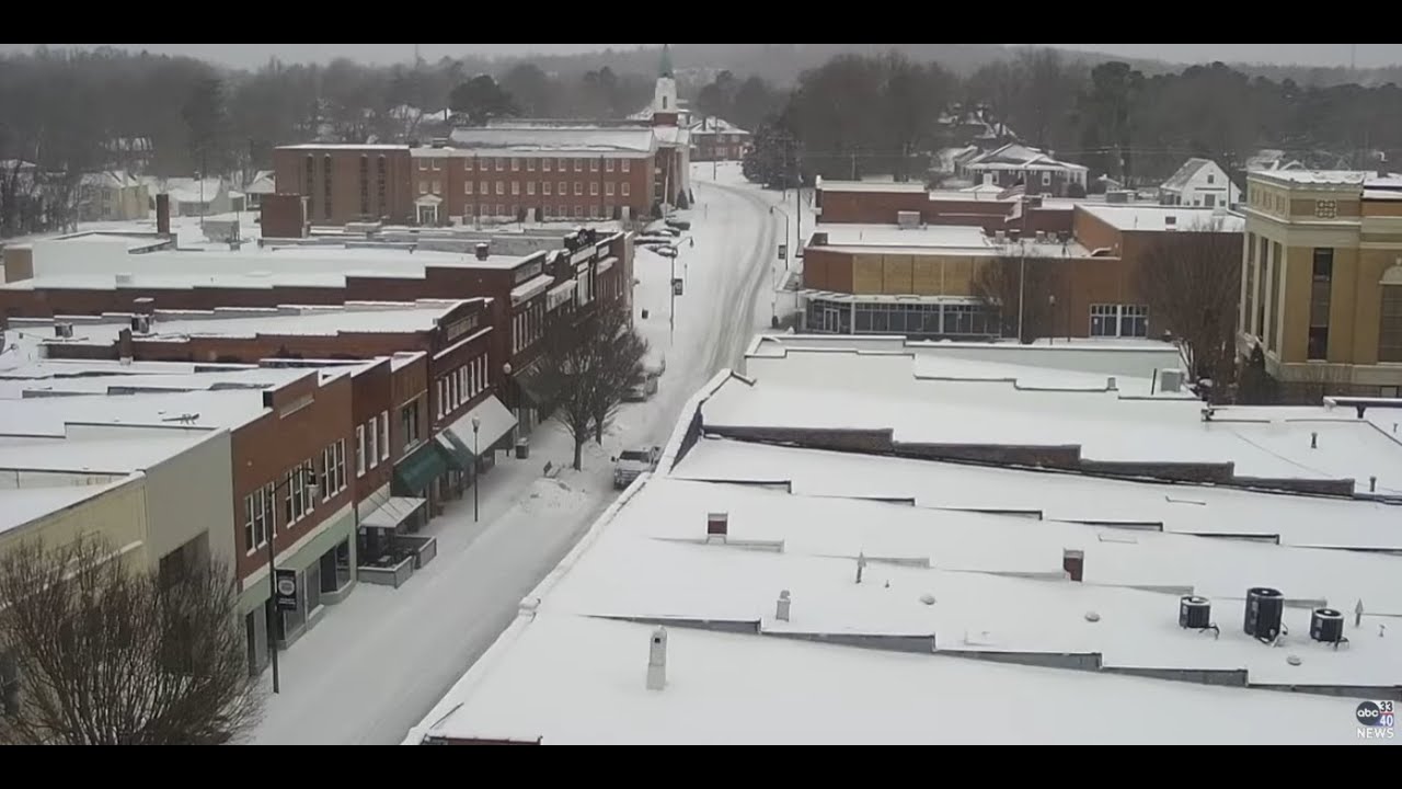 Snow in Roxboro, North Carolina