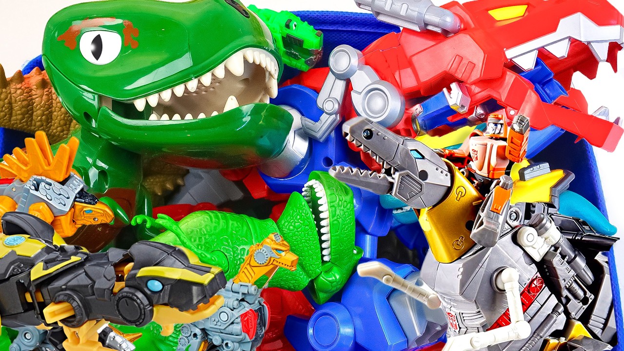 Caja GIGANTE de DINOSAURIOS TRANSFORMERS | Colección DINOBOTS Transformers
