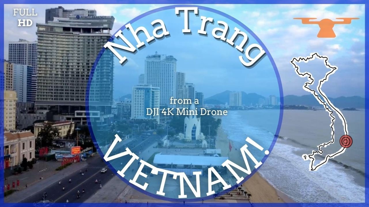 Relaxing HD aerial video of Nha Trang and its beautiful beaches in Vietnam. Taken by a drone.