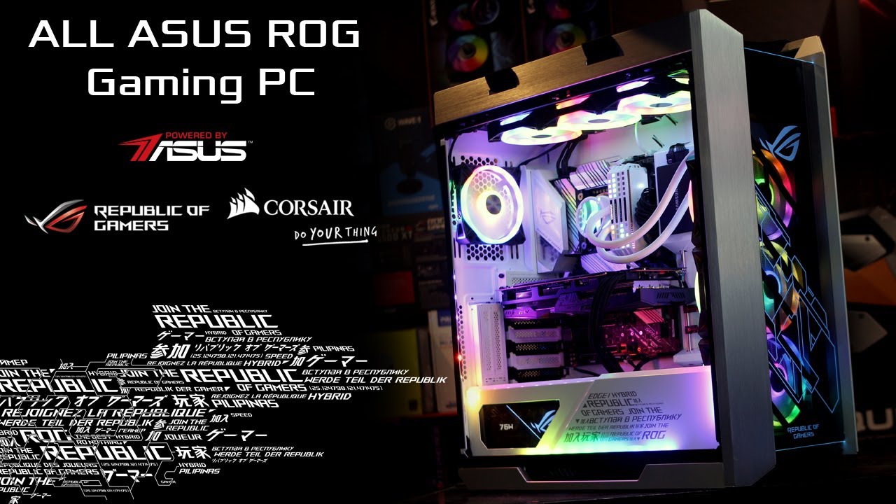 ALL ROG WHITE GAMING PC ! featuring ROG STRIX HELIOS WHITE, i7 10700K, ASUS ROG STRIX Z490-A Gaming