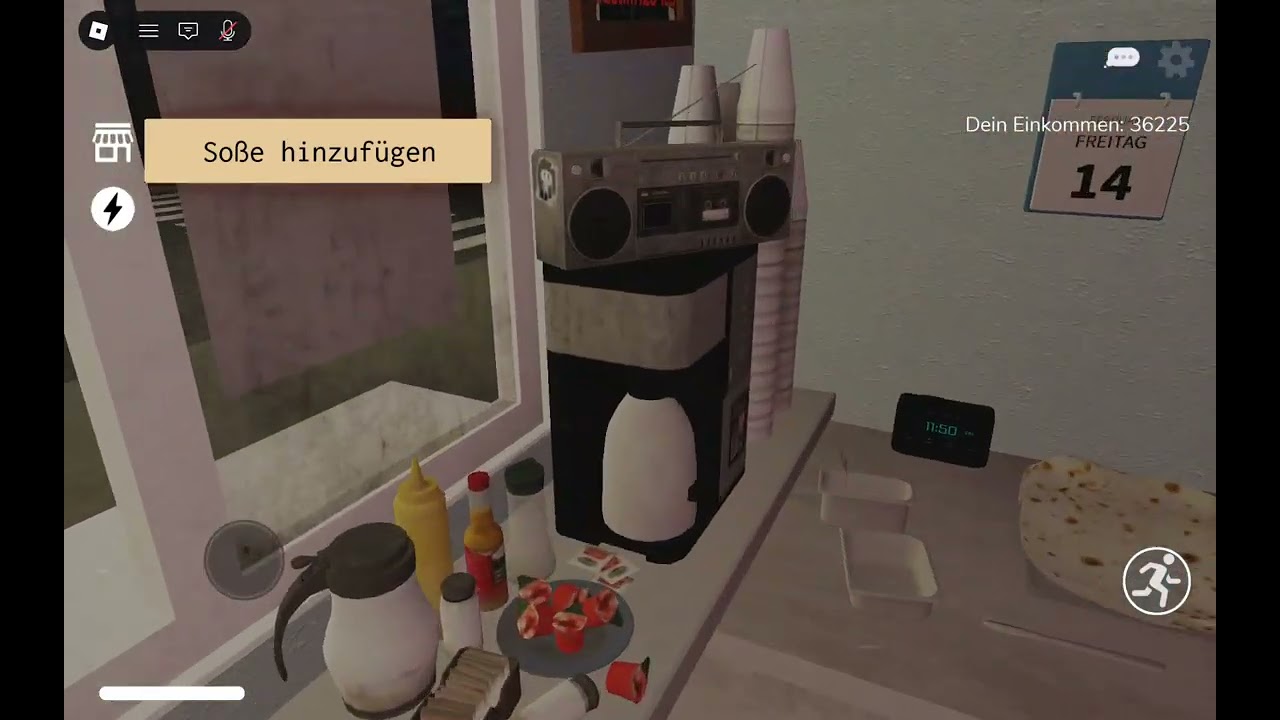 Shawarma Kiosk mit nightfall panda