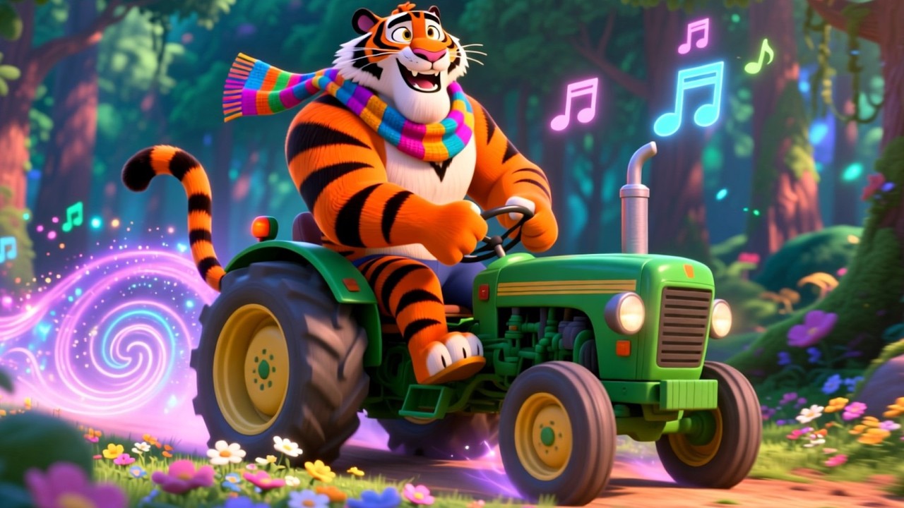 Boom Boom Tiger Tractor 🚜 | Fun Learning & Play for Kids | Toddler Adventure Video