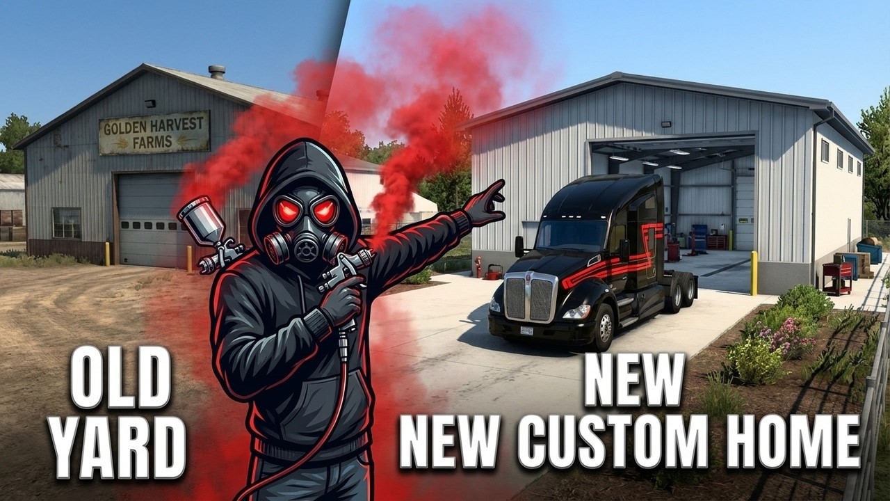 🚛 НОВЫЙ ДОМАШНИЙ ДВОР в ATS! Обзор мода Sneek Workshop Yards 🏠