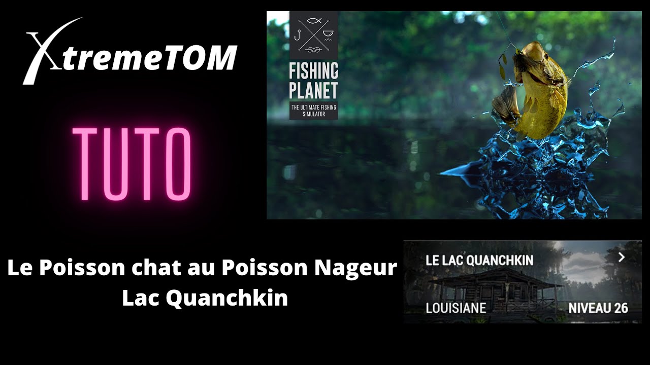 Tuto Fishing Planet: Le poisson chat au lac Quanchkin avec des Poissons Nageurs