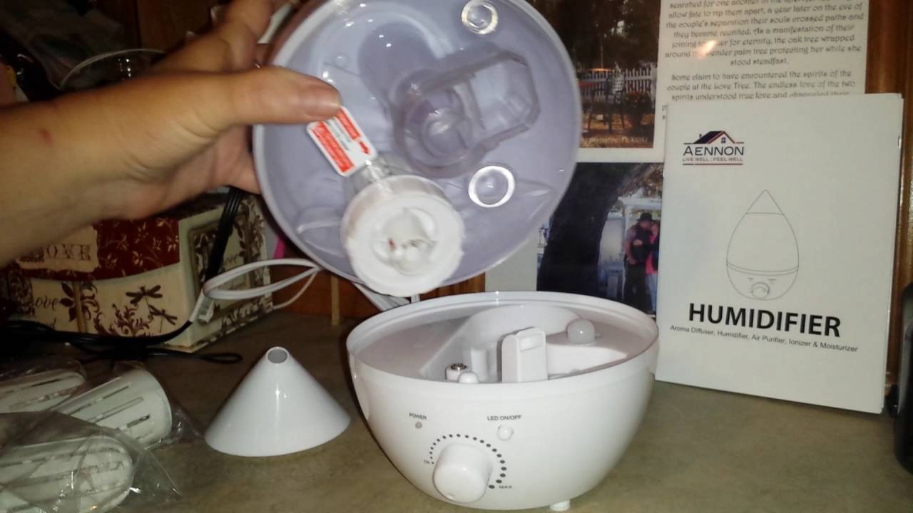 Aennon ultrasonic humidifier and diffuser
