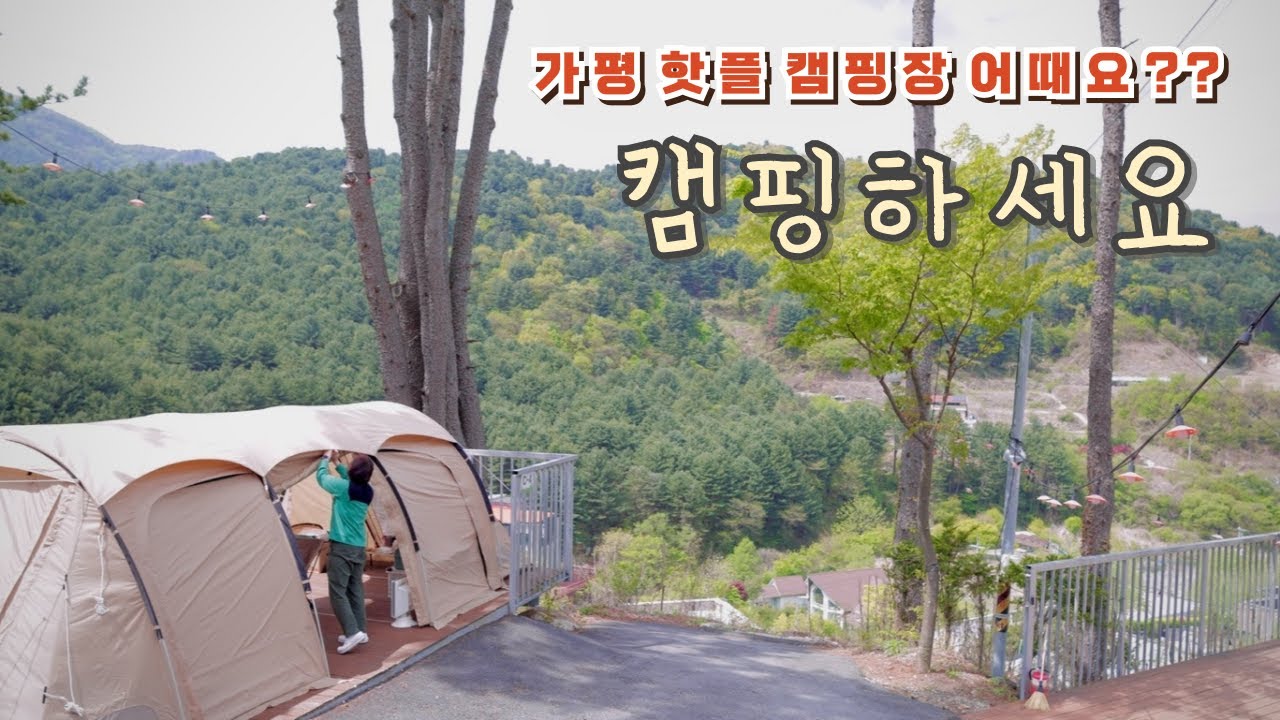 계곡이 있는 가평 핫플에서 캠핑하세요🏕️평일캠은 안되요❗금토일만 오세요🐶애견동반캠핑ㅣ가평 무릉도원