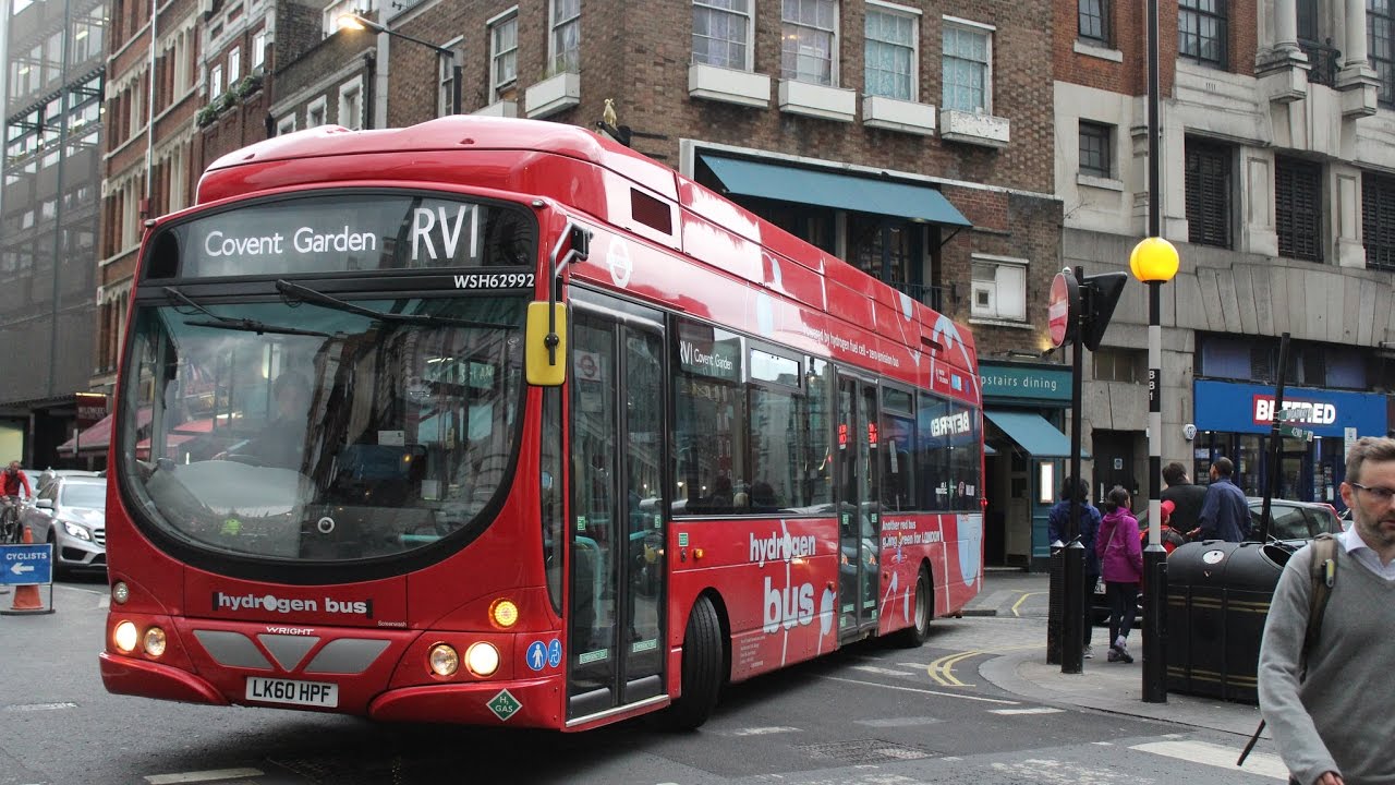 HYDROGEN POWER | Tower Transit | Wright Pulsar 2/VDL SB200 | RV1 to Covent Garden | LK60HPF/WSH62992