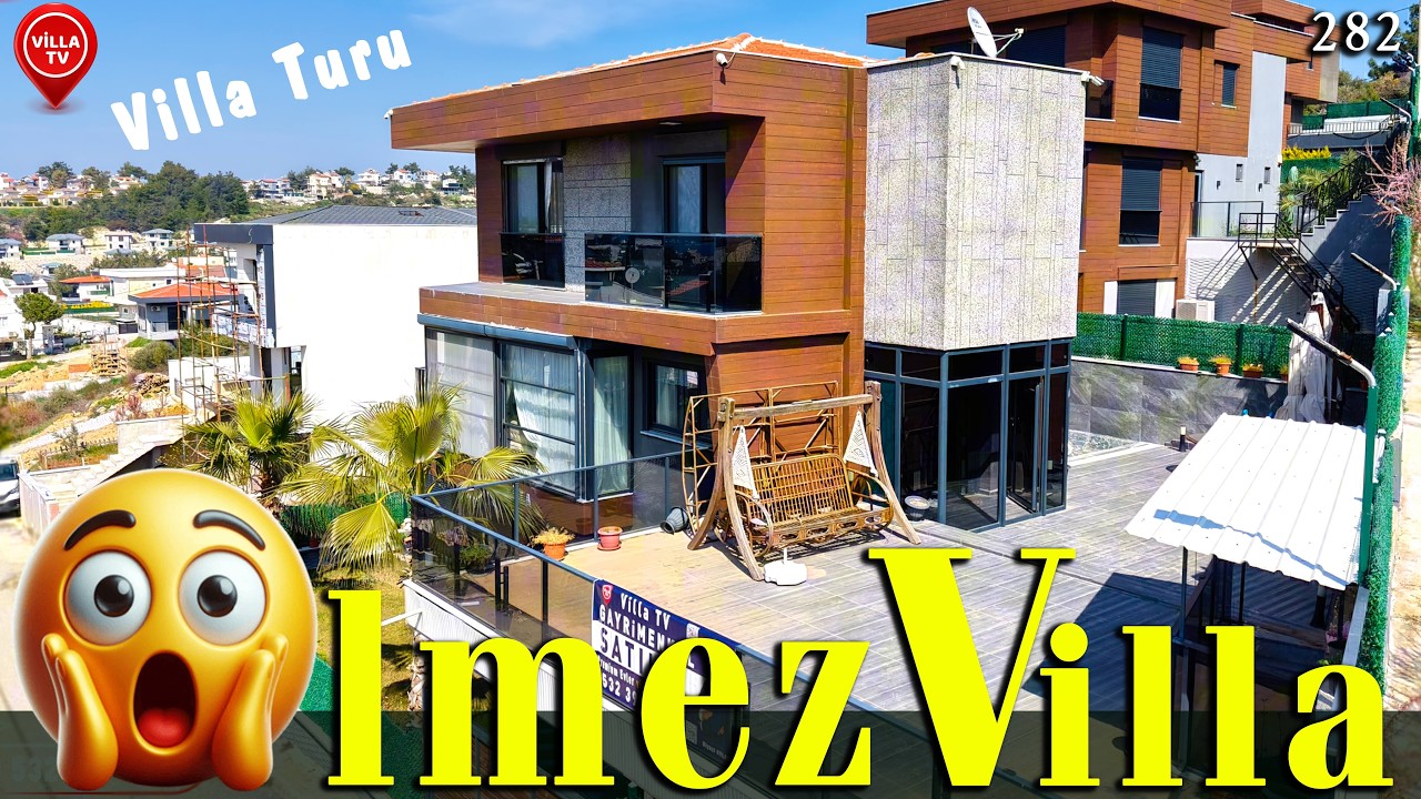 Полностью меблированная отдельная вилла с видом на море в Согучак | Тур по дому в Кушадасы