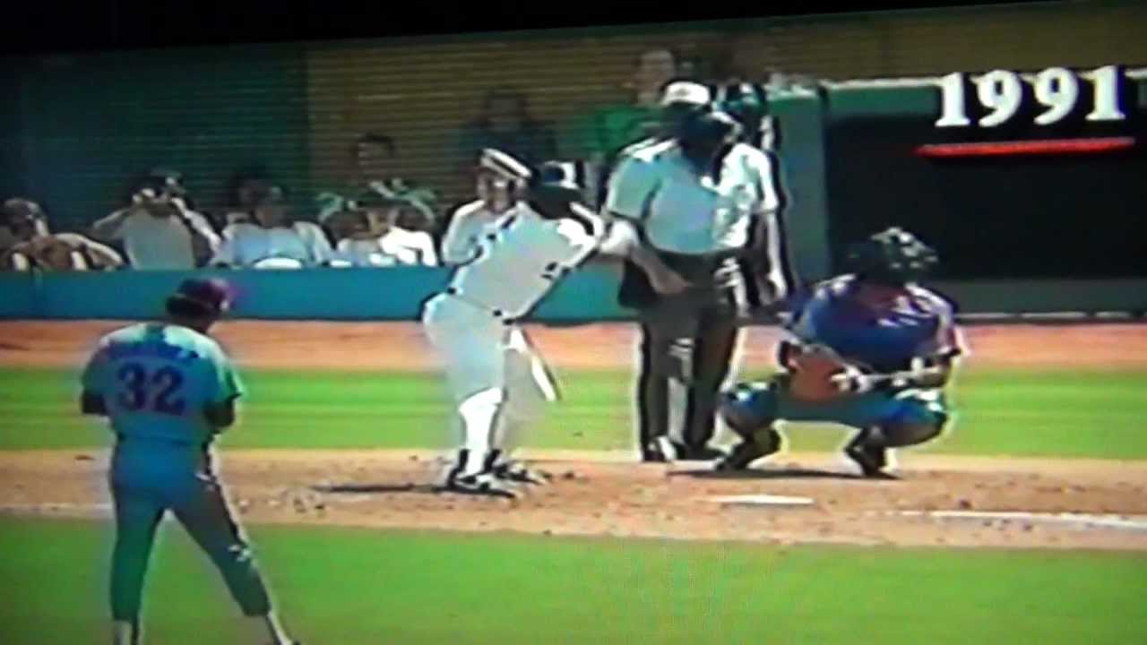 Dennis Martinez Montreal Expos Perfect Game Last Out Dodger Stadium