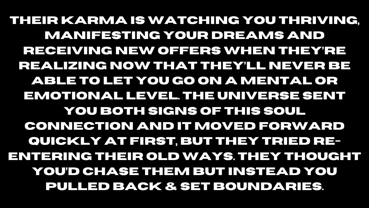 You are this player's karma. Thought they could re-enter their old ways but they can't forget you...