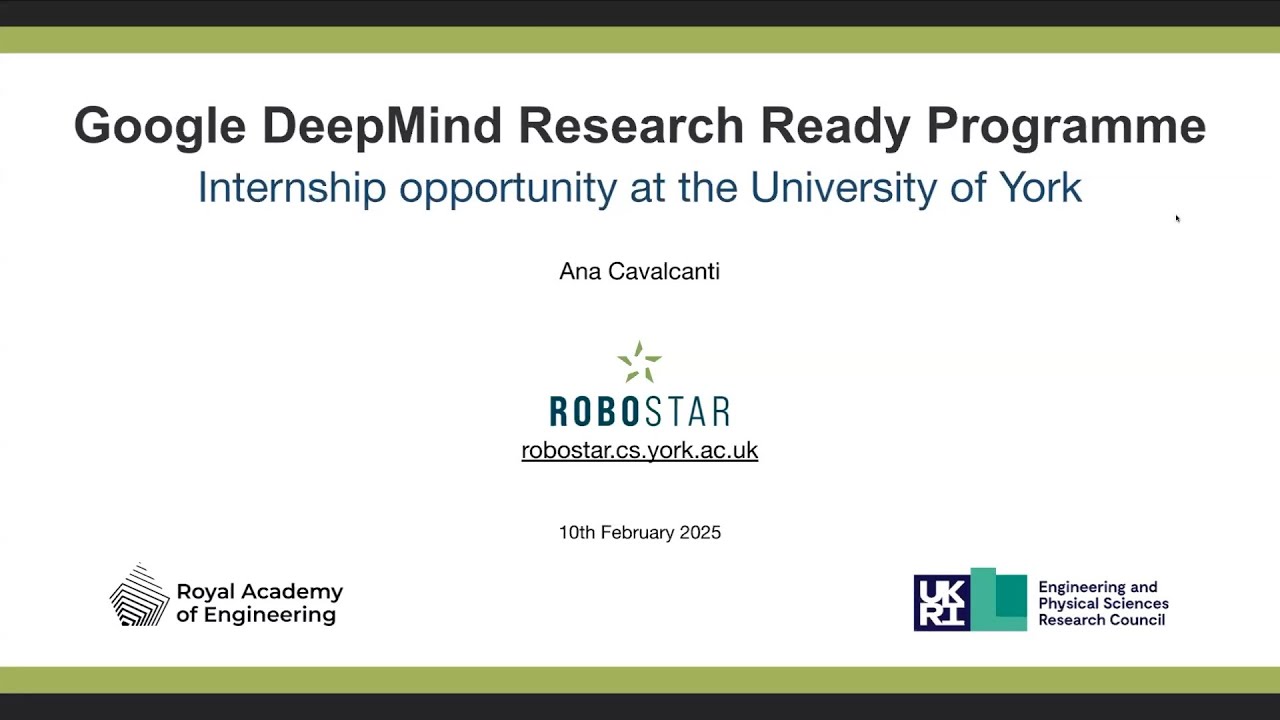 Information Webinar: Google DeepMind Research Ready Programme