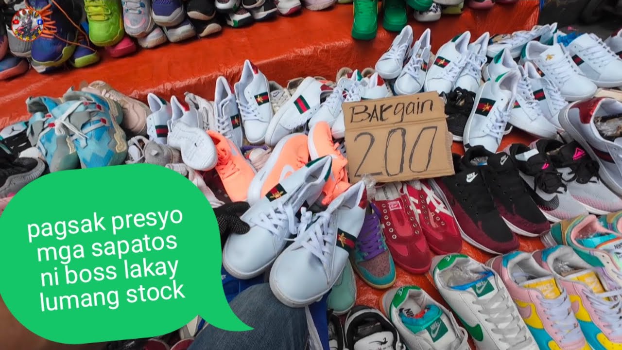 Bagsak presyo mga sapatos ni boss lakay mga lumang stock#tonyvlogs
